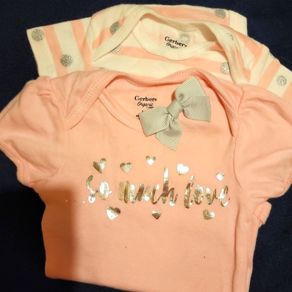 Size 0-3 Months Babygirl new onceys enemies